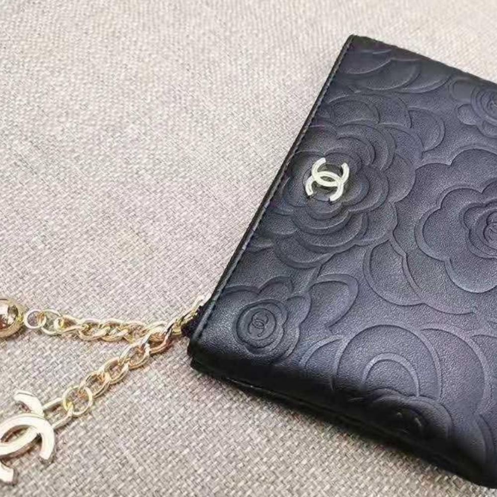 VIP flower embossed wallet